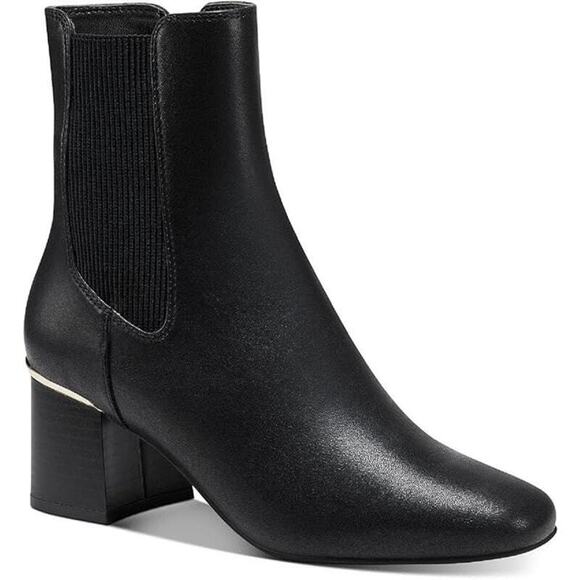 Alfani Women's Leather Ankle Boots, Black Size 10M - Picture 1 of 4